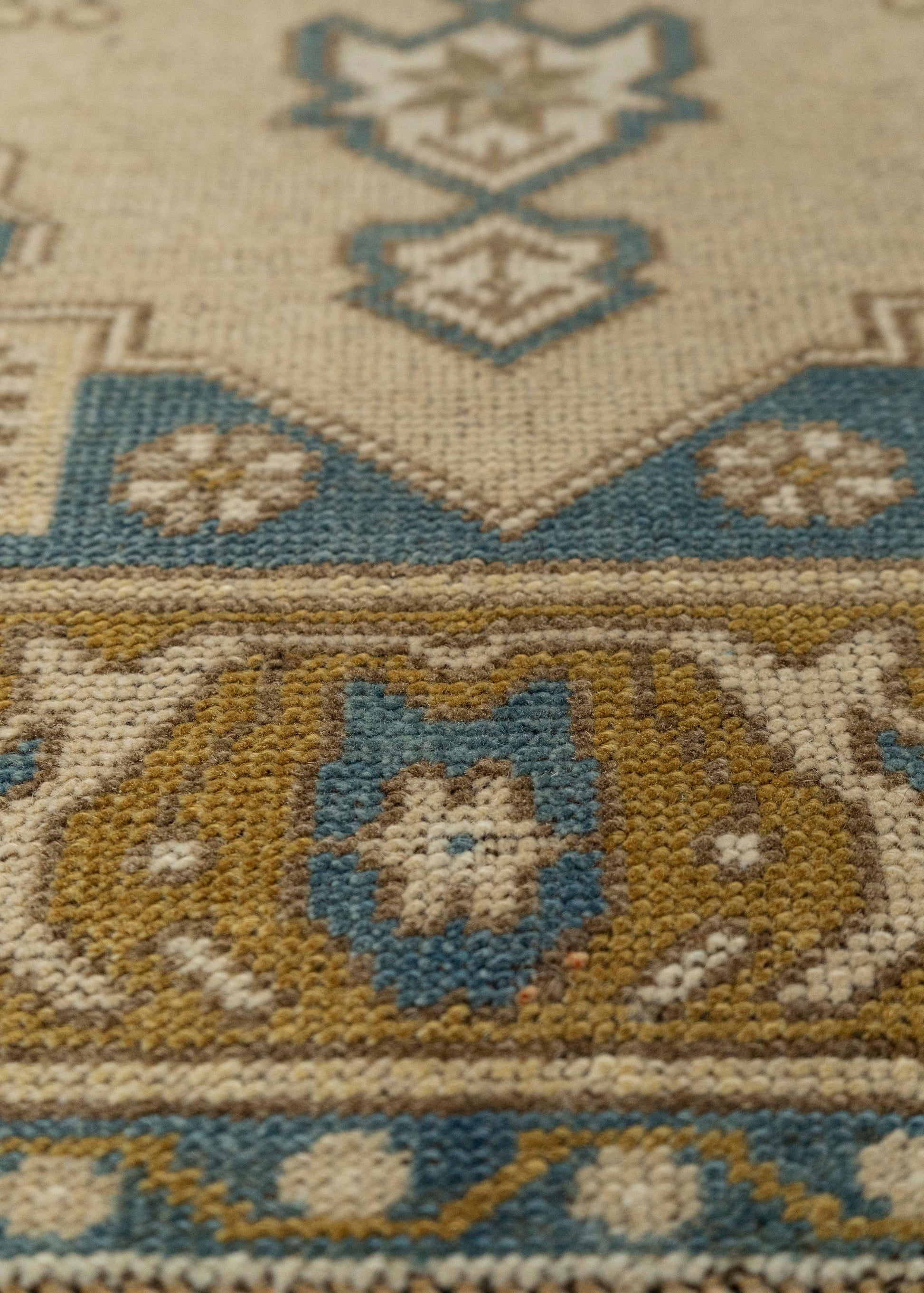Turkish Mini Rug Oriental Hand Knotted Vintage Rug 1'9" x 3'1" #21139