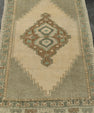 Turkish Mini Rug Oriental Hand Knotted Vintage Rug 1'9" x 3'3" #21140