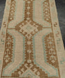 Turkish Mini Rug Oriental Hand Knotted Vintage Rug 1'7" x 3' #21037