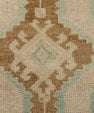 Turkish Mini Rug Oriental Hand Knotted Vintage Rug 1'7" x 3' #21037