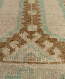 Turkish Mini Rug Oriental Hand Knotted Vintage Rug 1'7" x 3' #21037