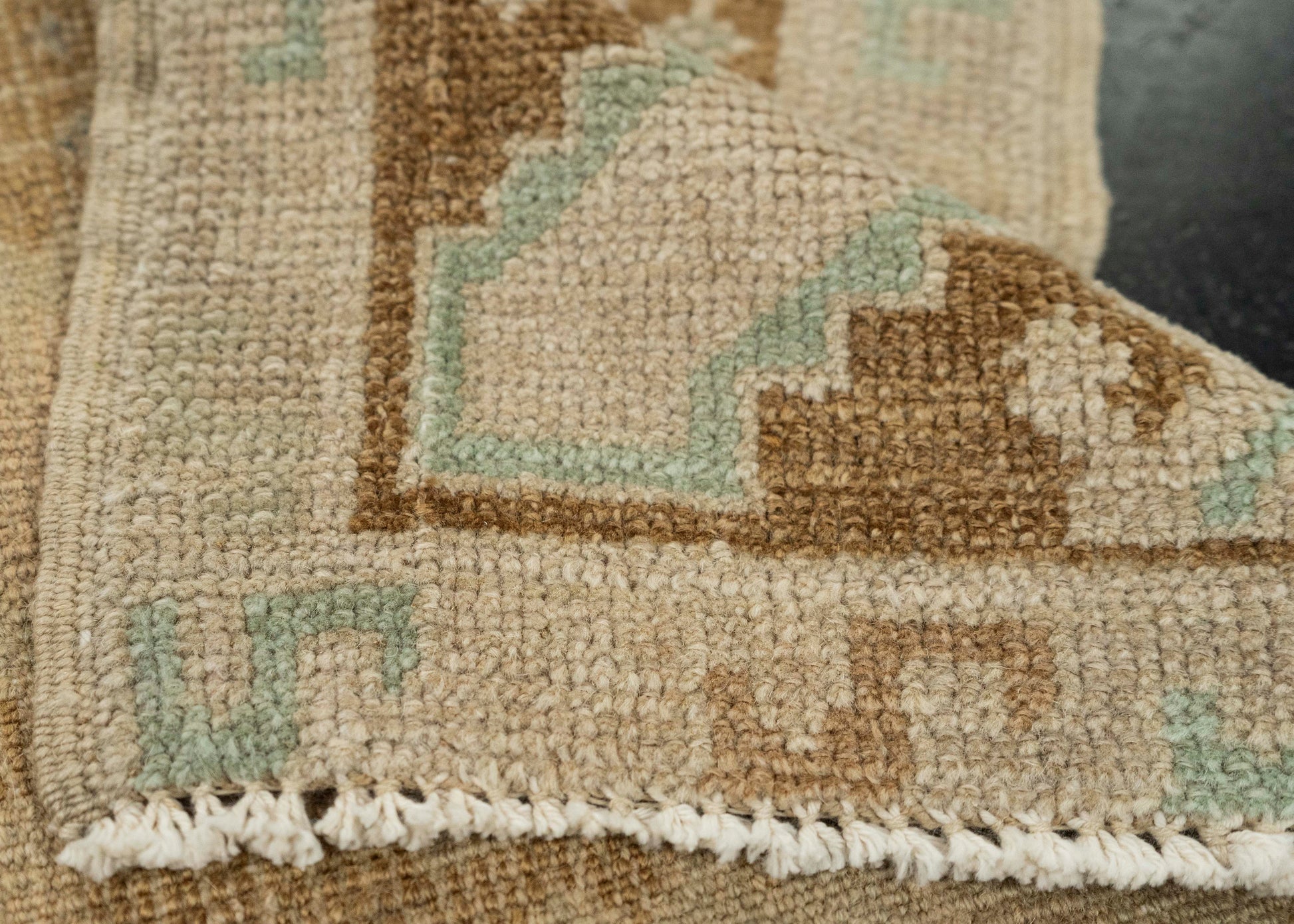 Turkish Mini Rug Oriental Hand Knotted Vintage Rug 1'7" x 3' #21037