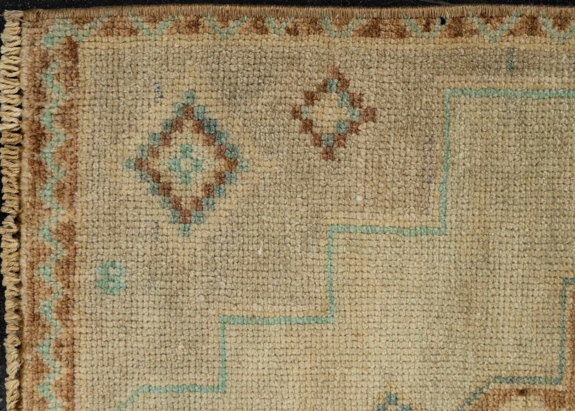 Turkish Mini Rug Oriental Hand Knotted Vintage Rug 1'7" x 2'10" #21258