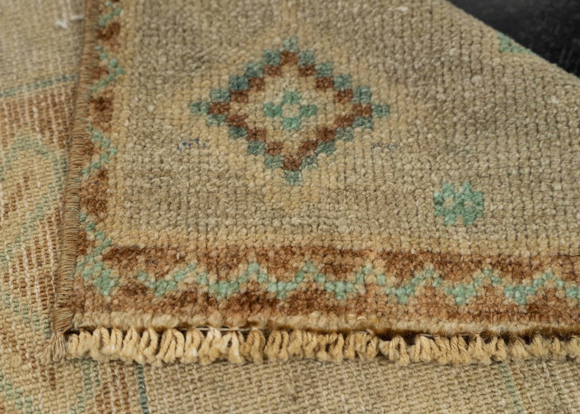 Turkish Mini Rug Oriental Hand Knotted Vintage Rug 1'7" x 2'10" #21258