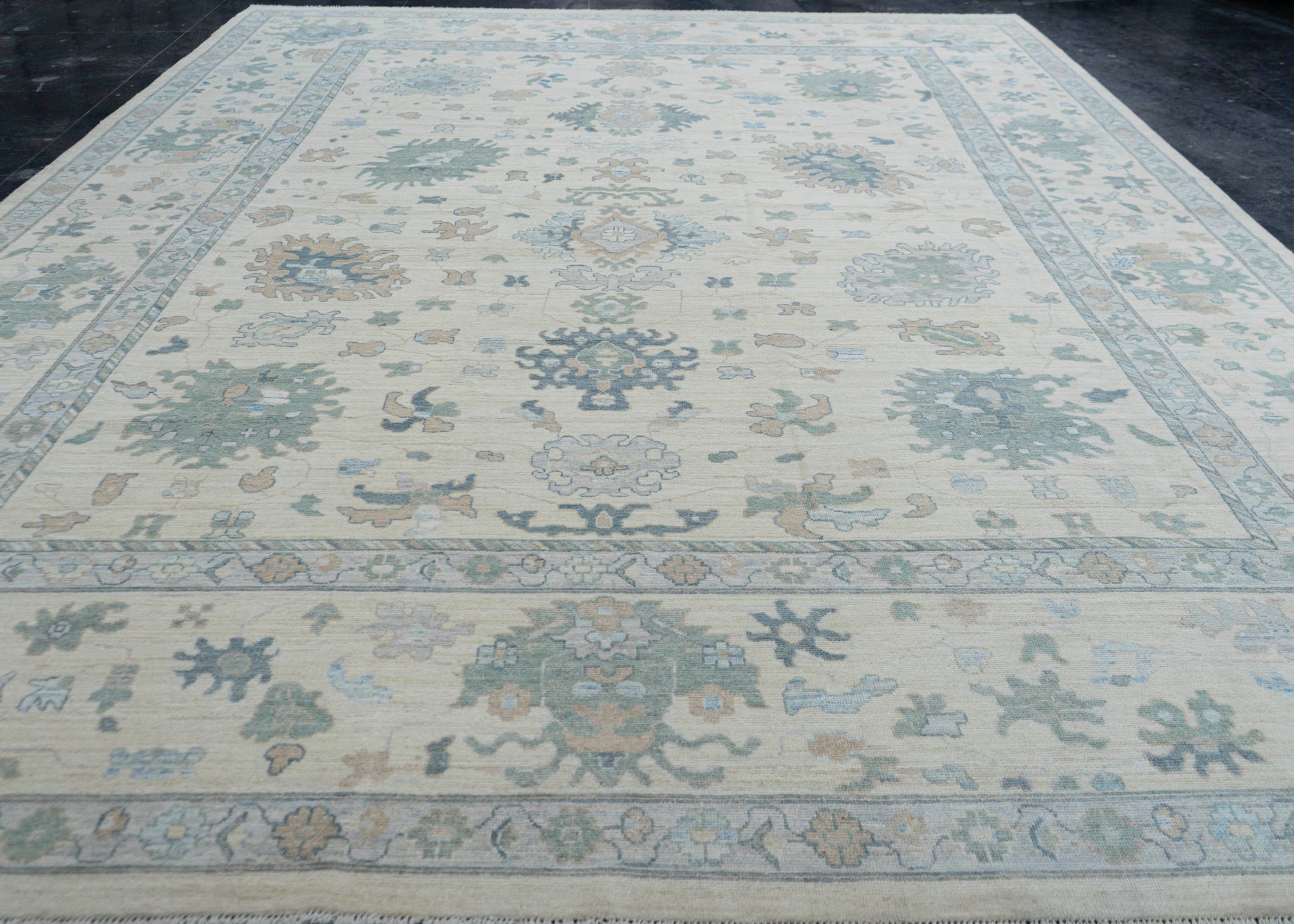 Oushak Rug 12'6" x 16'2" #17174