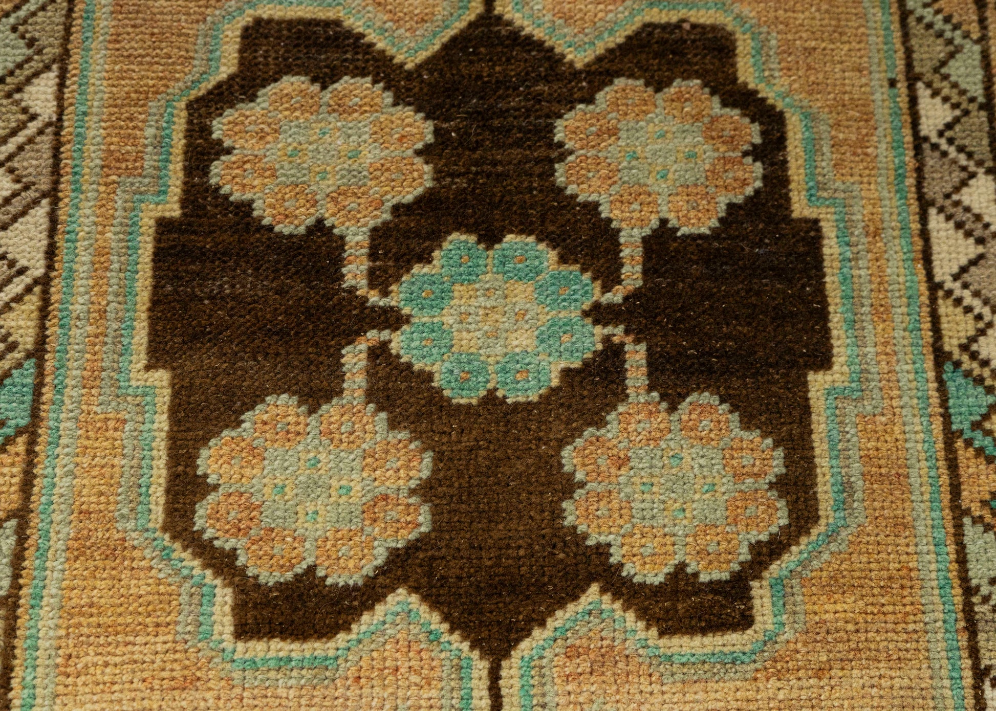 Turkish Mini Rug Oriental Hand Knotted Vintage Rug 1'8" x 2'11" #21259