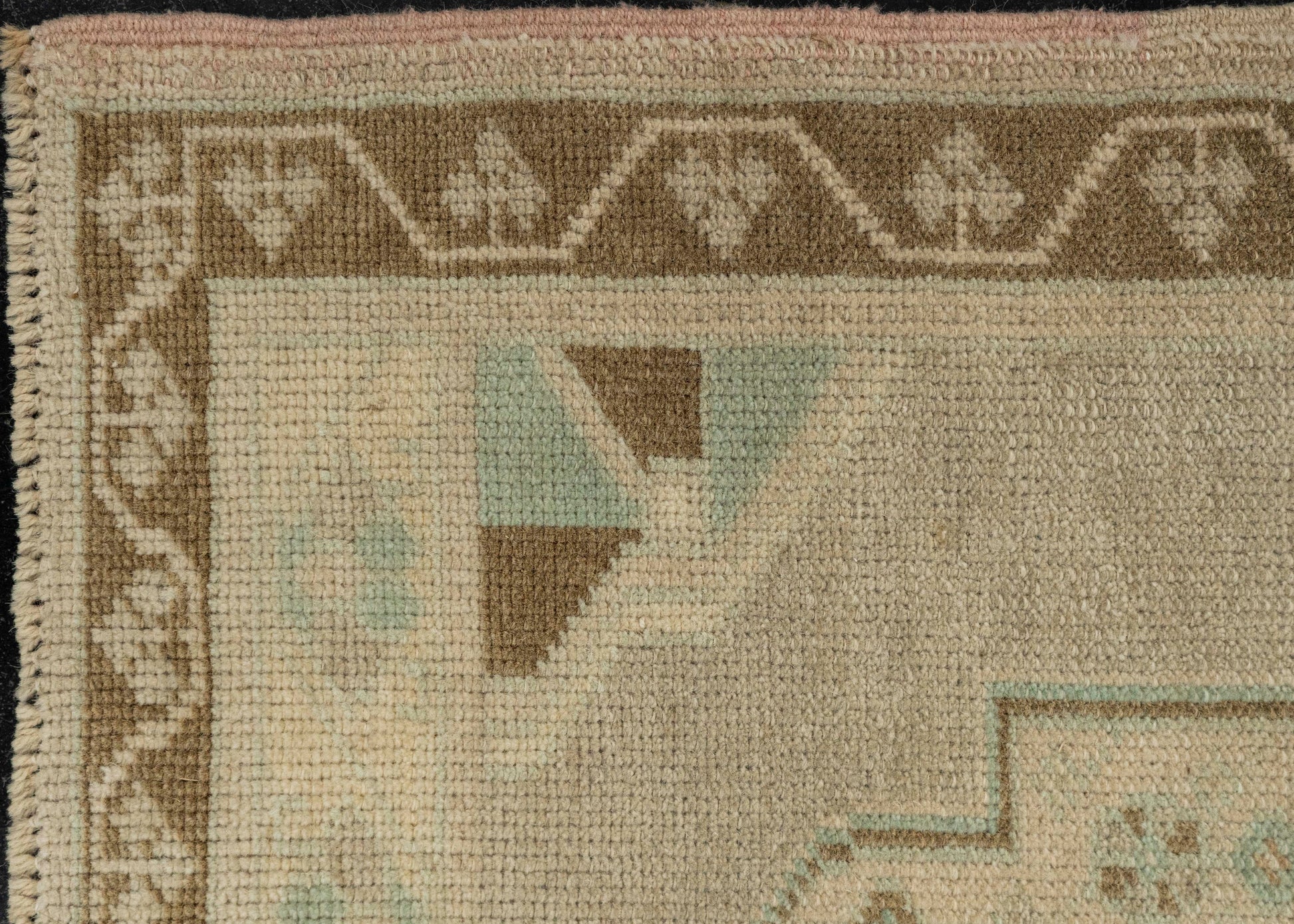 Turkish Mini Rug Oriental Hand Knotted Vintage Rug 1'9" x 3'3" #21074