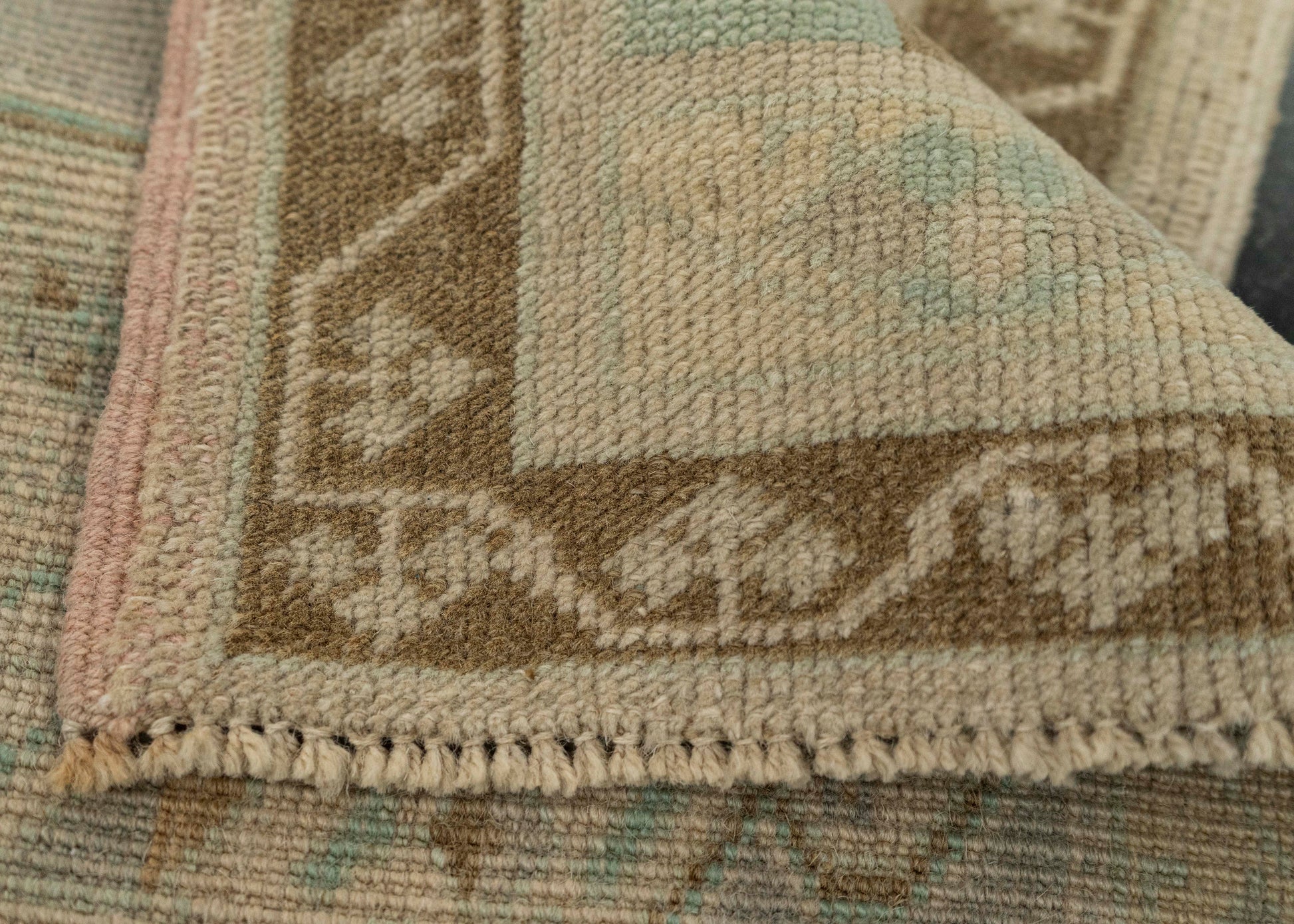 Turkish Mini Rug Oriental Hand Knotted Vintage Rug 1'9" x 3'3" #21074