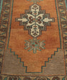 Turkish Mini Rug Oriental Hand Knotted Vintage Rug 1'9" x 3' #21167