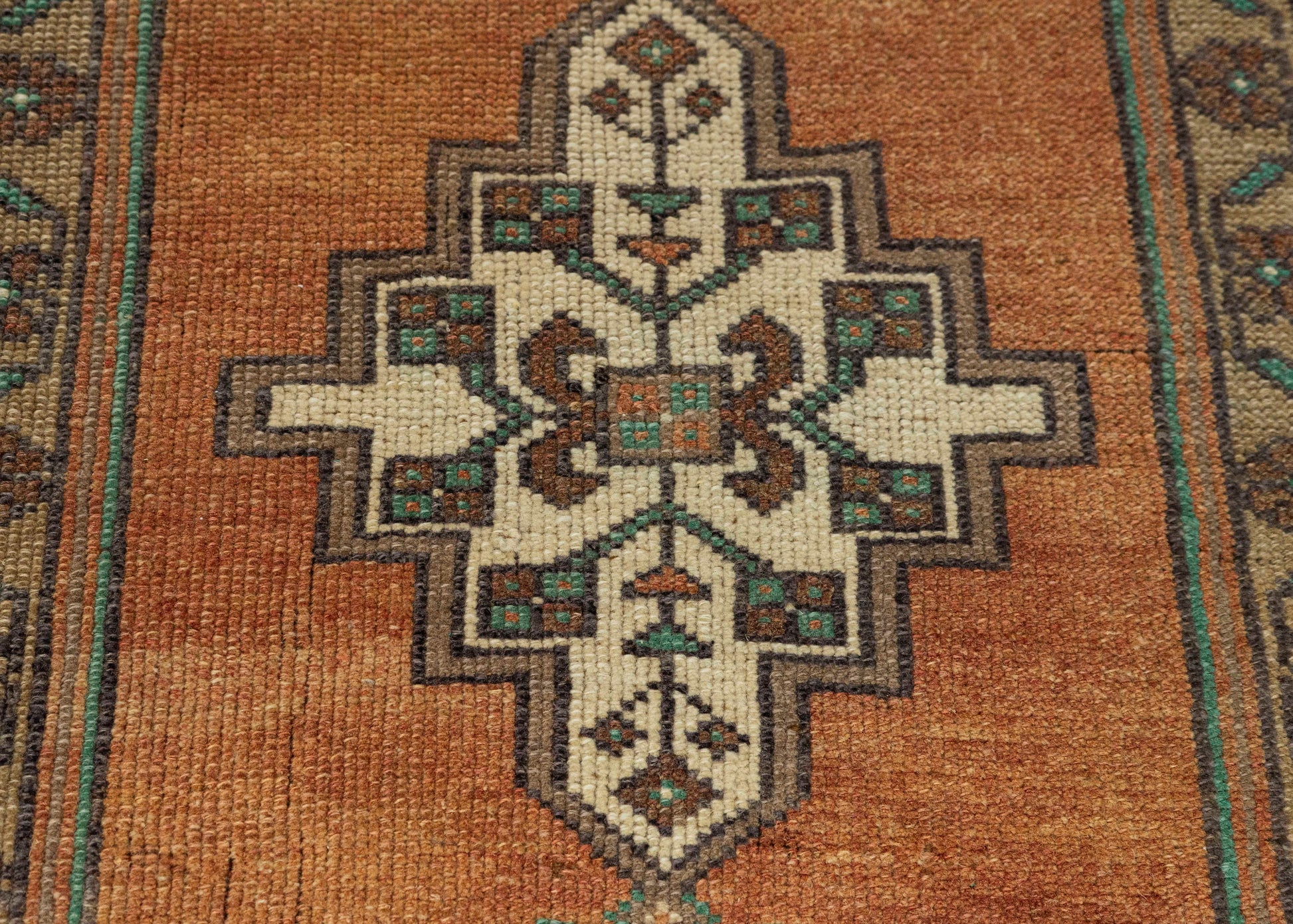 Turkish Mini Rug Oriental Hand Knotted Vintage Rug 1'9" x 3' #21167