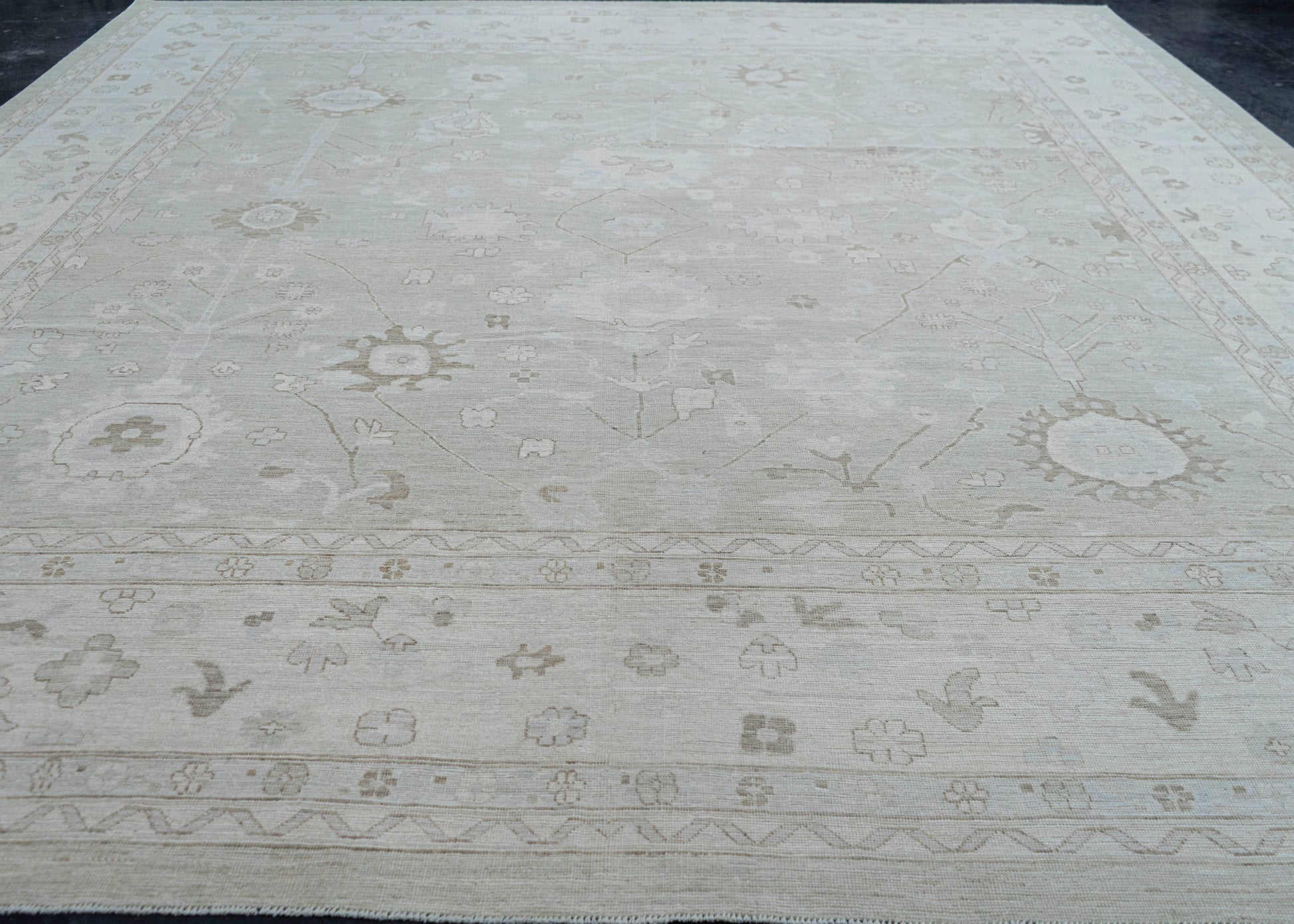 Oushak Square Rug 13'11" x 14'6" #17162