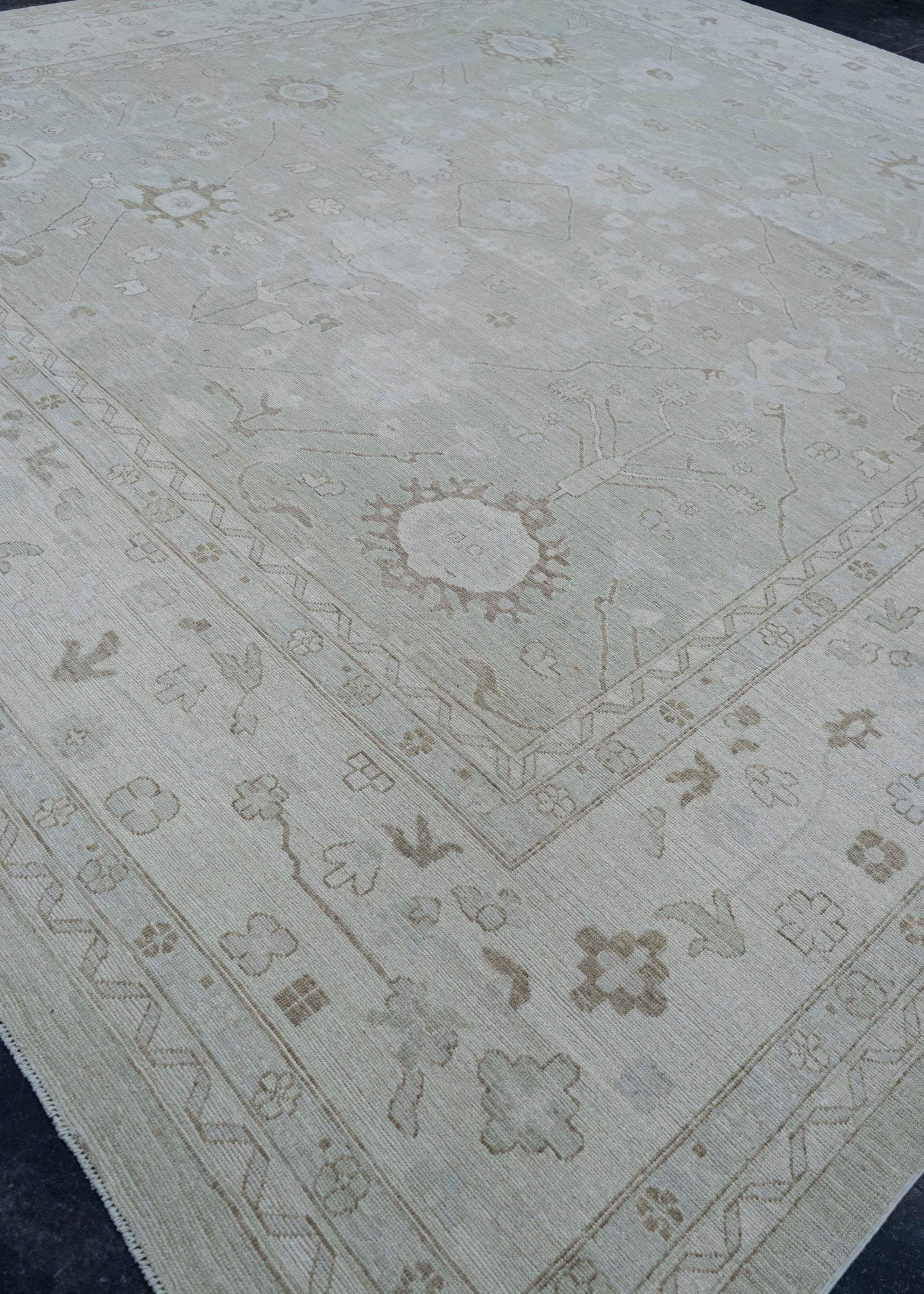 Oushak Square Rug 13'11" x 14'6" #17162