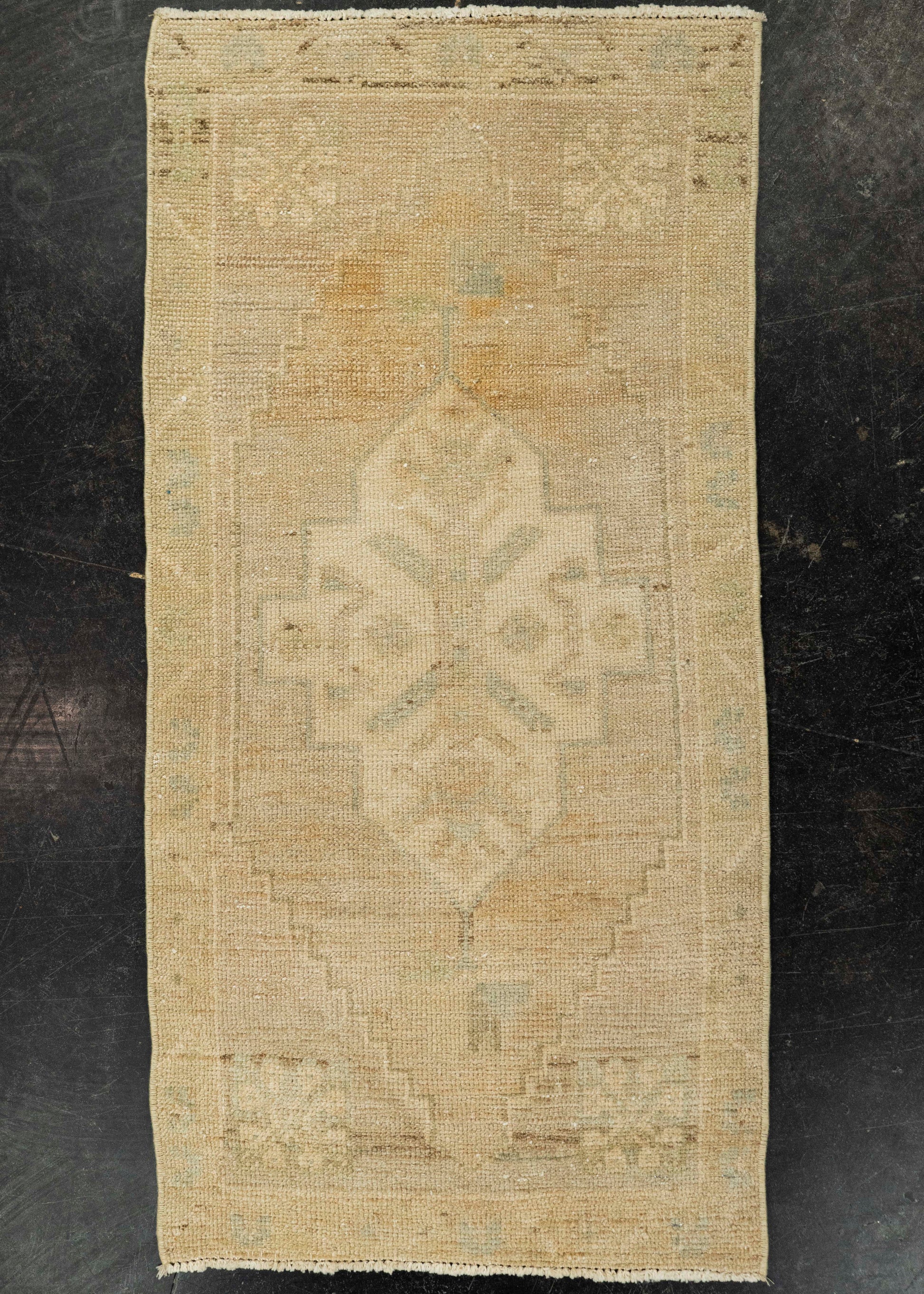 Turkish Mini Rug Oriental Hand Knotted Vintage Rug 1'8" x 3'4" #21180
