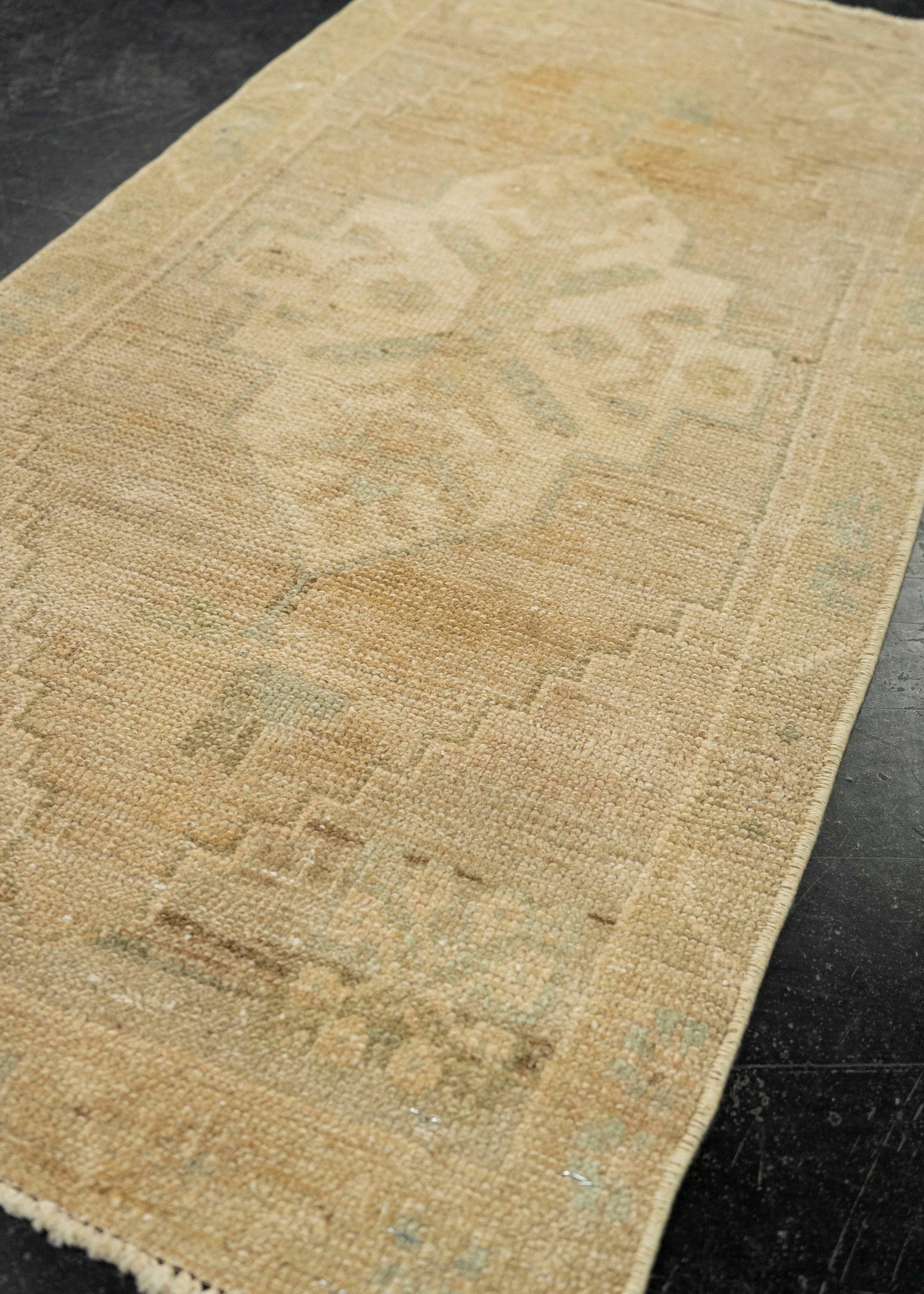 Turkish Mini Rug Oriental Hand Knotted Vintage Rug 1'8" x 3'4" #21180