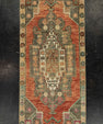 Turkish Mini Rug Oriental Hand Knotted Vintage Rug 1'8" x 3'6" #21178