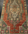 Turkish Mini Rug Oriental Hand Knotted Vintage Rug 1'8" x 3'6" #21178
