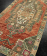 Turkish Mini Rug Oriental Hand Knotted Vintage Rug 1'8" x 3'6" #21178