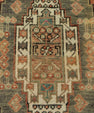 Turkish Mini Rug Oriental Hand Knotted Vintage Rug 1'8" x 3'6" #21178