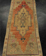 Turkish Mini Rug Oriental Hand Knotted Vintage Rug 1'6" x 3'7" #21147