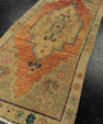 Turkish Mini Rug Oriental Hand Knotted Vintage Rug 1'6" x 3'7" #21147