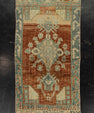Turkish Mini Rug Oriental Hand Knotted Vintage Rug 1'6" x 2'10" #21143