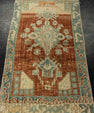 Turkish Mini Rug Oriental Hand Knotted Vintage Rug 1'6" x 2'10" #21143