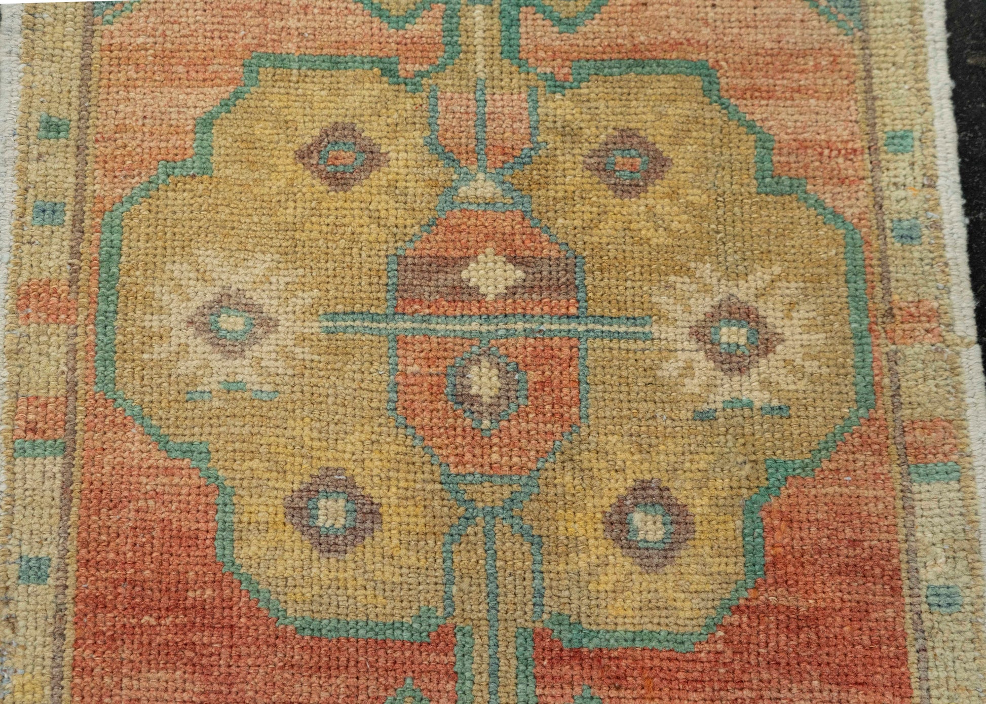 Turkish Mini Rug Oriental Hand Knotted Vintage Rug 1'8" x 3'5" #21176