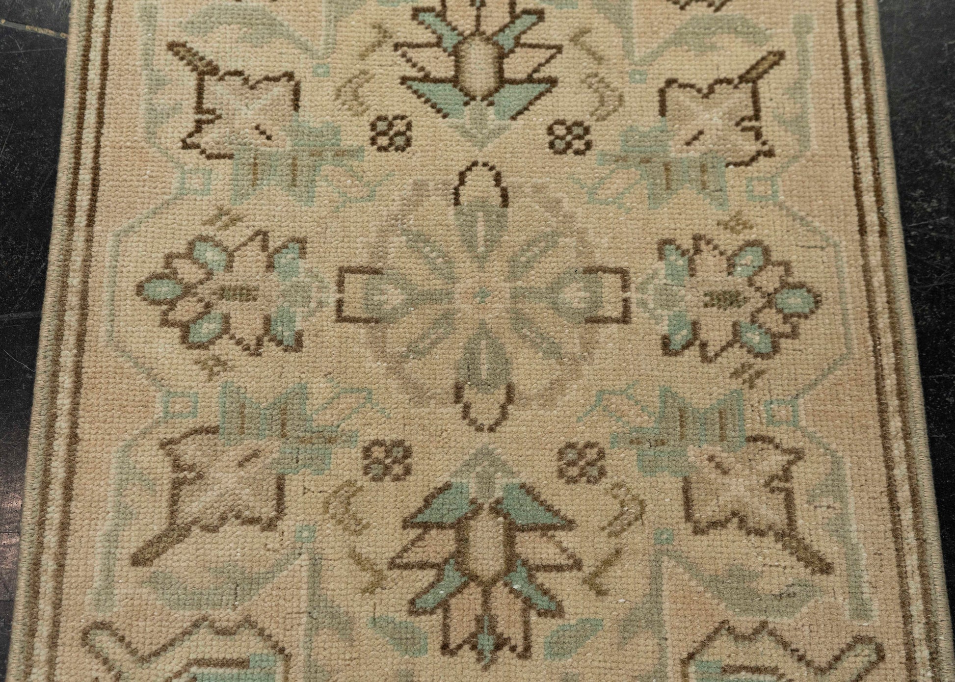 Turkish Mini Rug Oriental Hand Knotted Vintage Rug 1'5" x 3'4" #21085