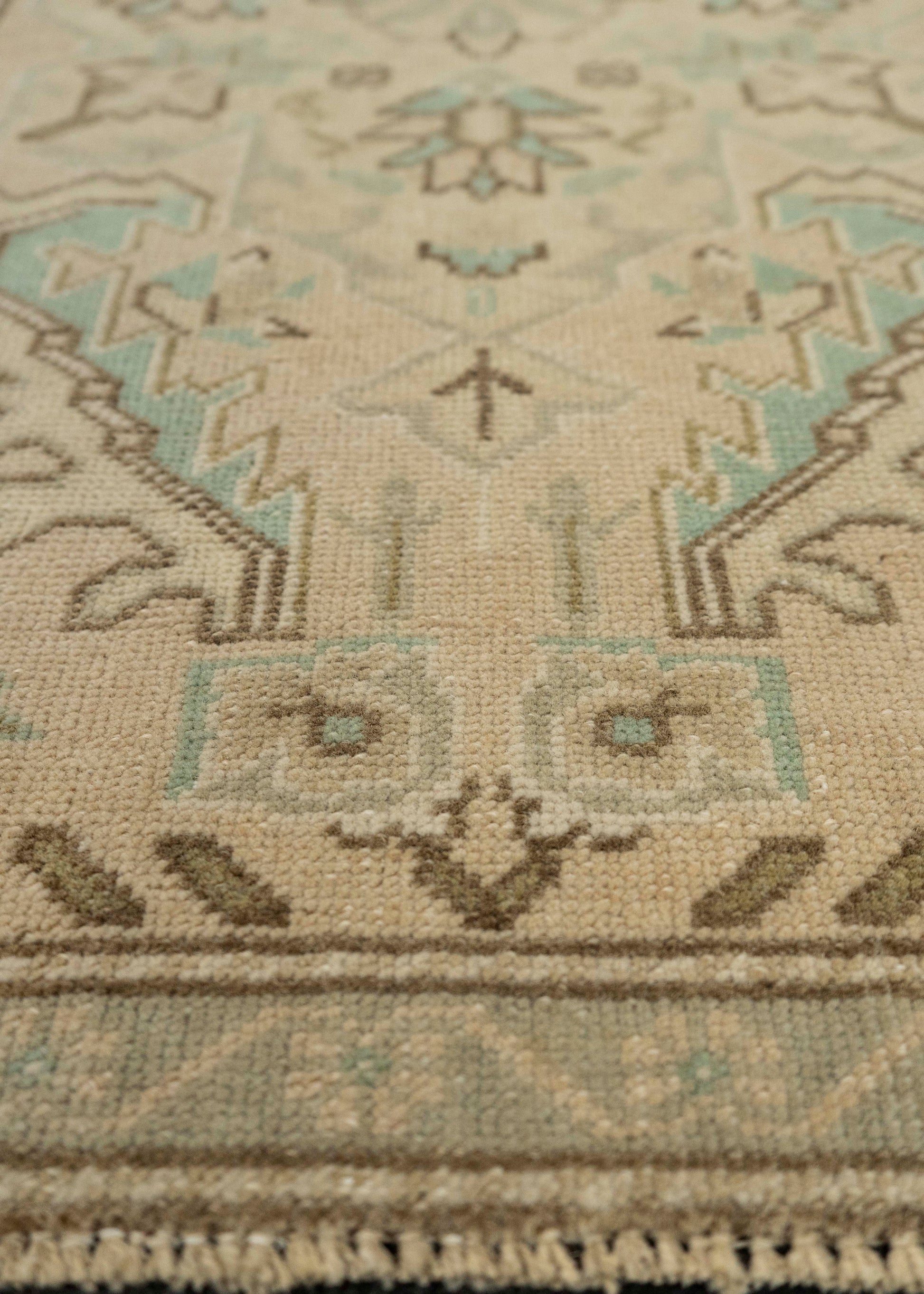 Turkish Mini Rug Oriental Hand Knotted Vintage Rug 1'5" x 3'4" #21085