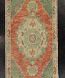 Turkish Mini Rug Oriental Hand Knotted Vintage Rug 1'10" x 3' #21159