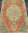 Turkish Mini Rug Oriental Hand Knotted Vintage Rug 1'10" x 3' #21159