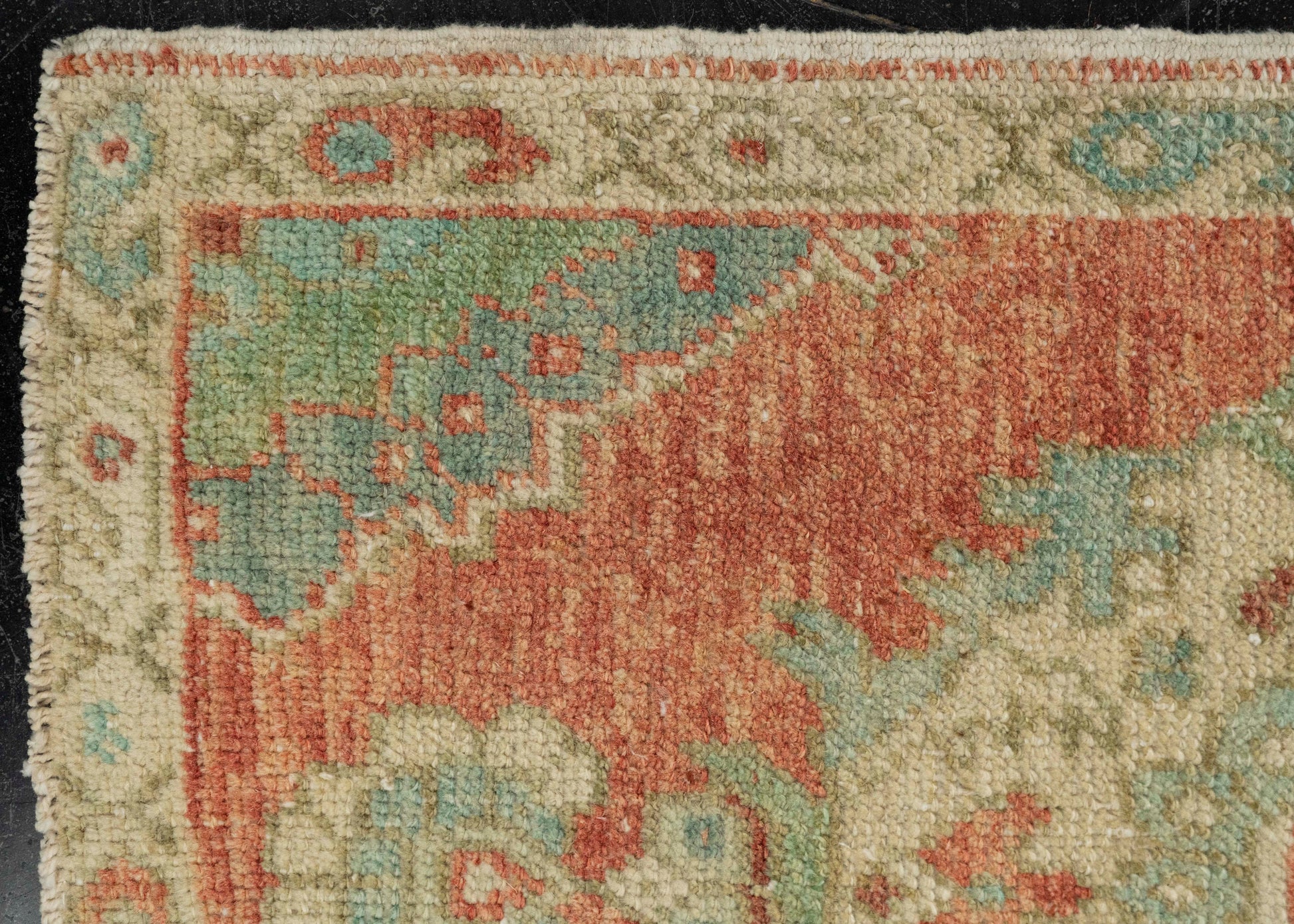 Turkish Mini Rug Oriental Hand Knotted Vintage Rug 1'10" x 3' #21159