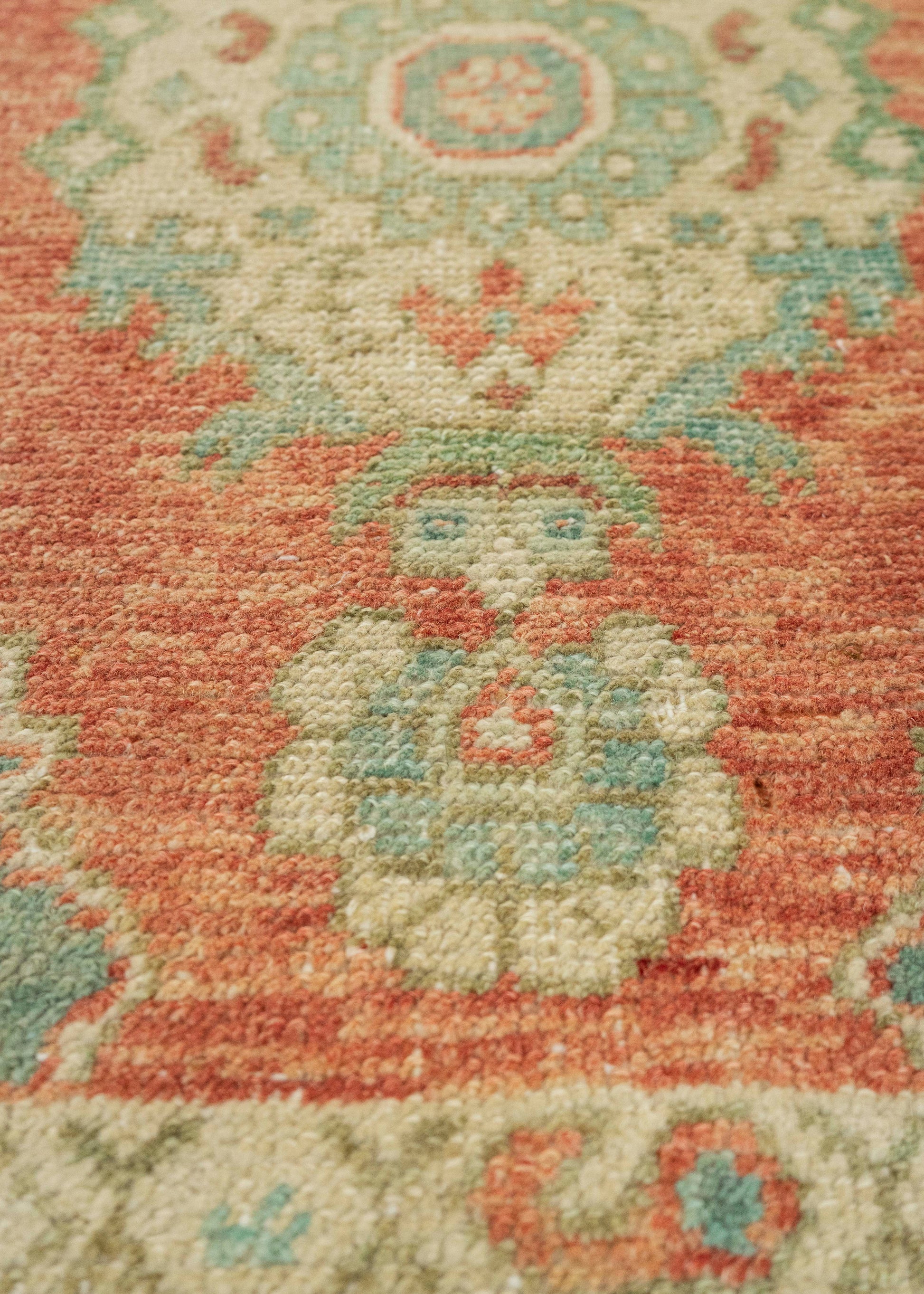 Turkish Mini Rug Oriental Hand Knotted Vintage Rug 1'10" x 3' #21159