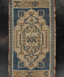 Turkish Mini Rug Oriental Hand Knotted Vintage Rug 1'10" x 3'2" #21189