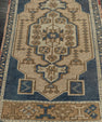 Turkish Mini Rug Oriental Hand Knotted Vintage Rug 1'10" x 3'2" #21189