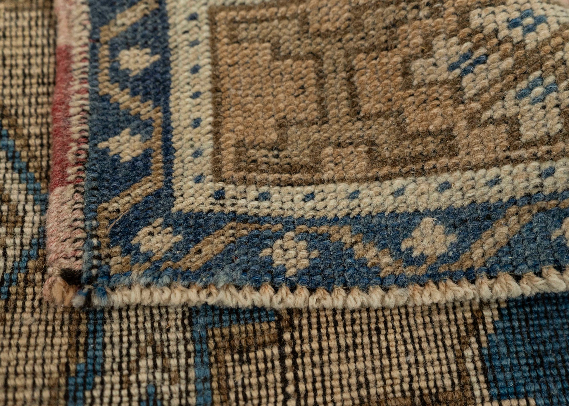 Turkish Mini Rug Oriental Hand Knotted Vintage Rug 1'10" x 3'2" #21189