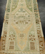 Turkish Mini Rug Oriental Hand Knotted Vintage Rug 1'7" x 3'2" #21072
