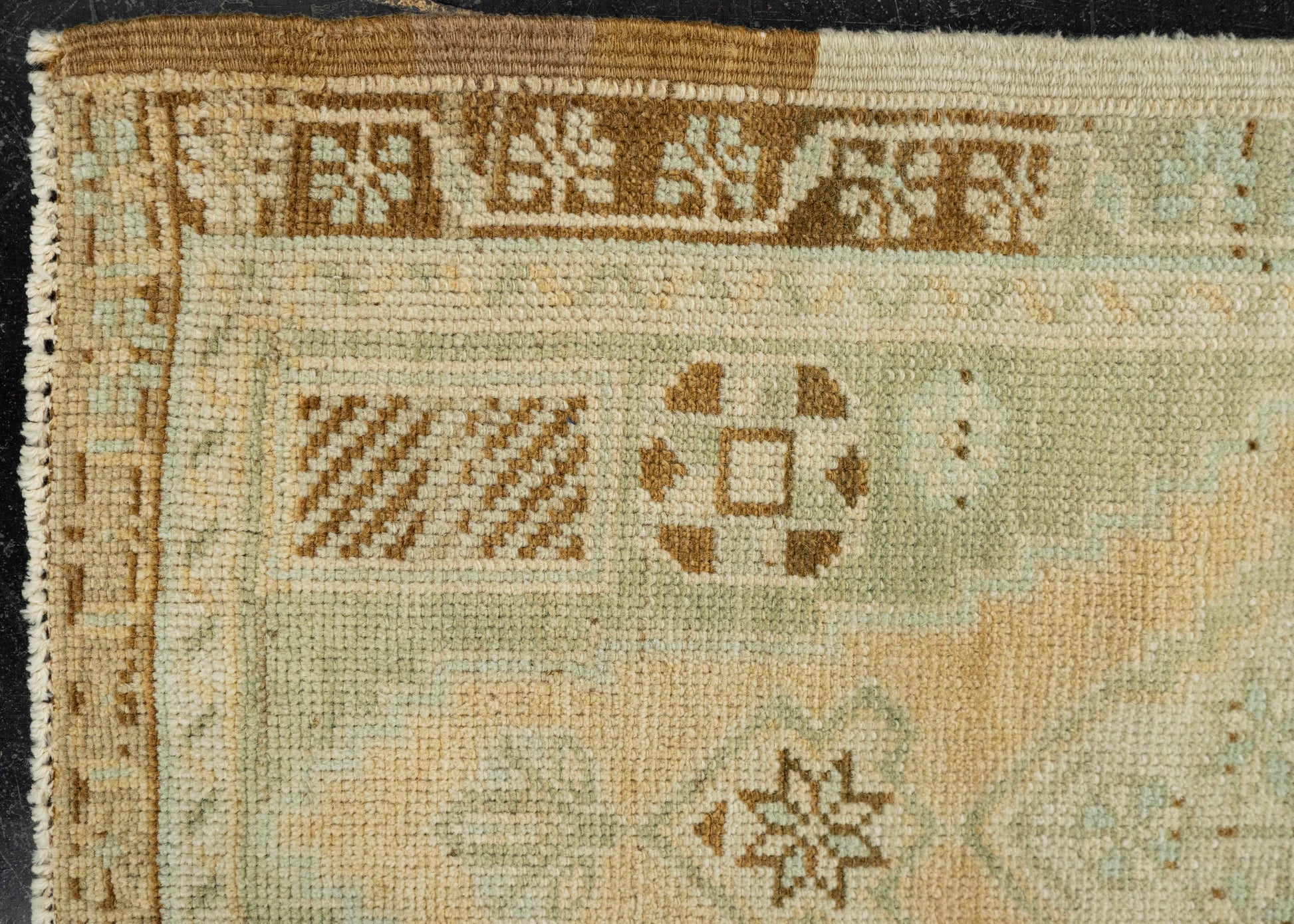 Turkish Mini Rug Oriental Hand Knotted Vintage Rug 1'7" x 3'2" #21072