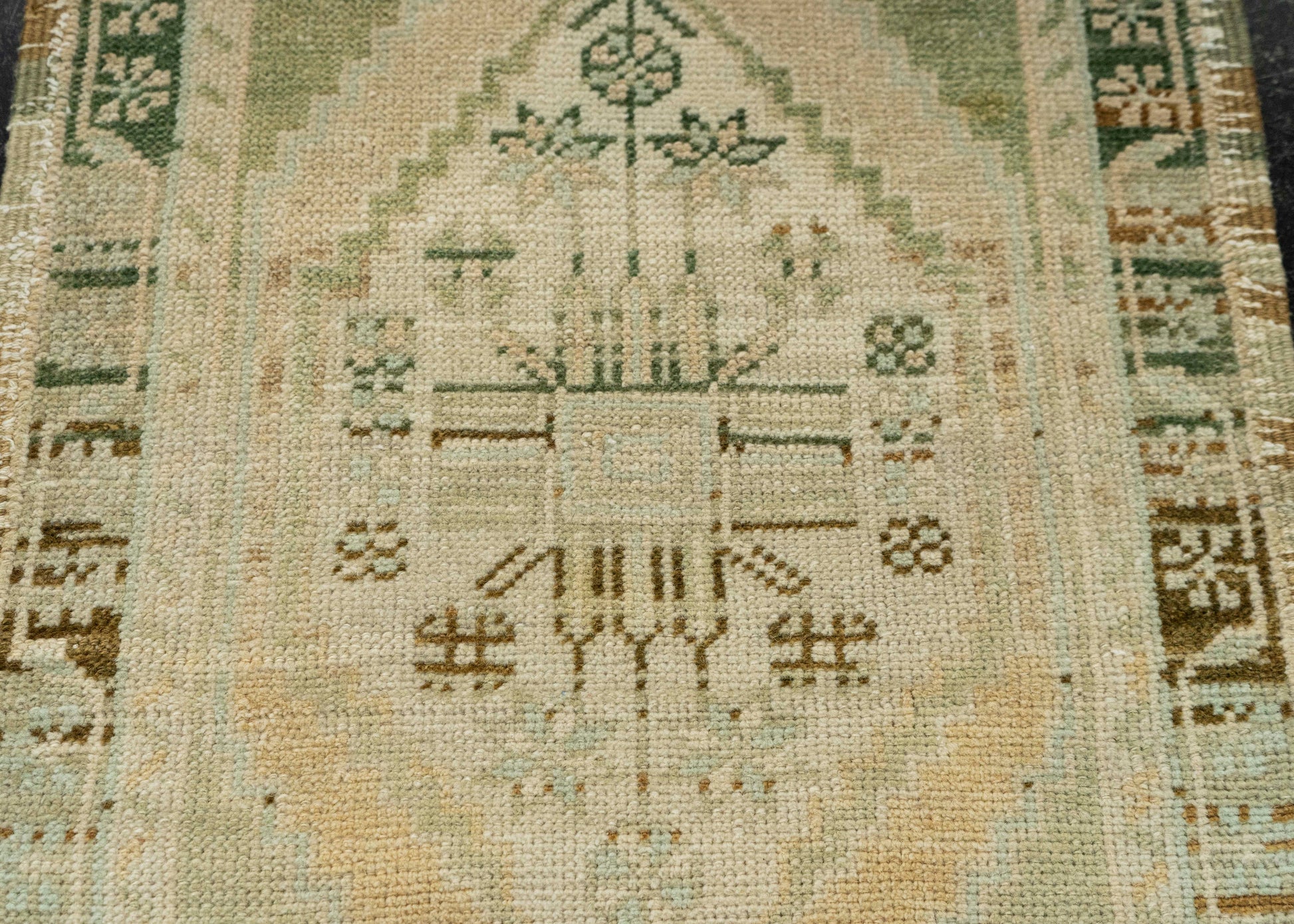 Turkish Mini Rug Oriental Hand Knotted Vintage Rug 1'7" x 3'2" #21072