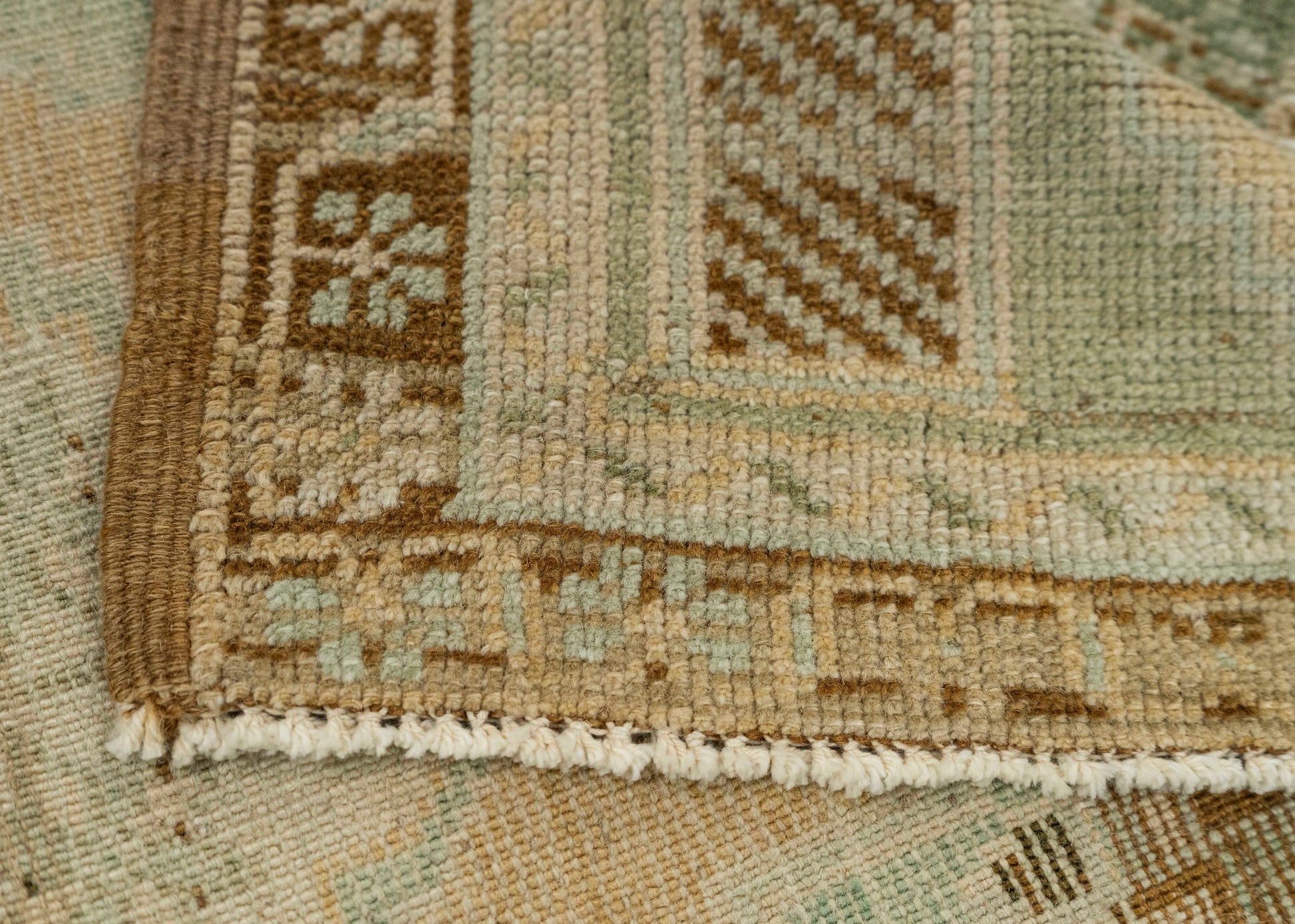 Turkish Mini Rug Oriental Hand Knotted Vintage Rug 1'7" x 3'2" #21072