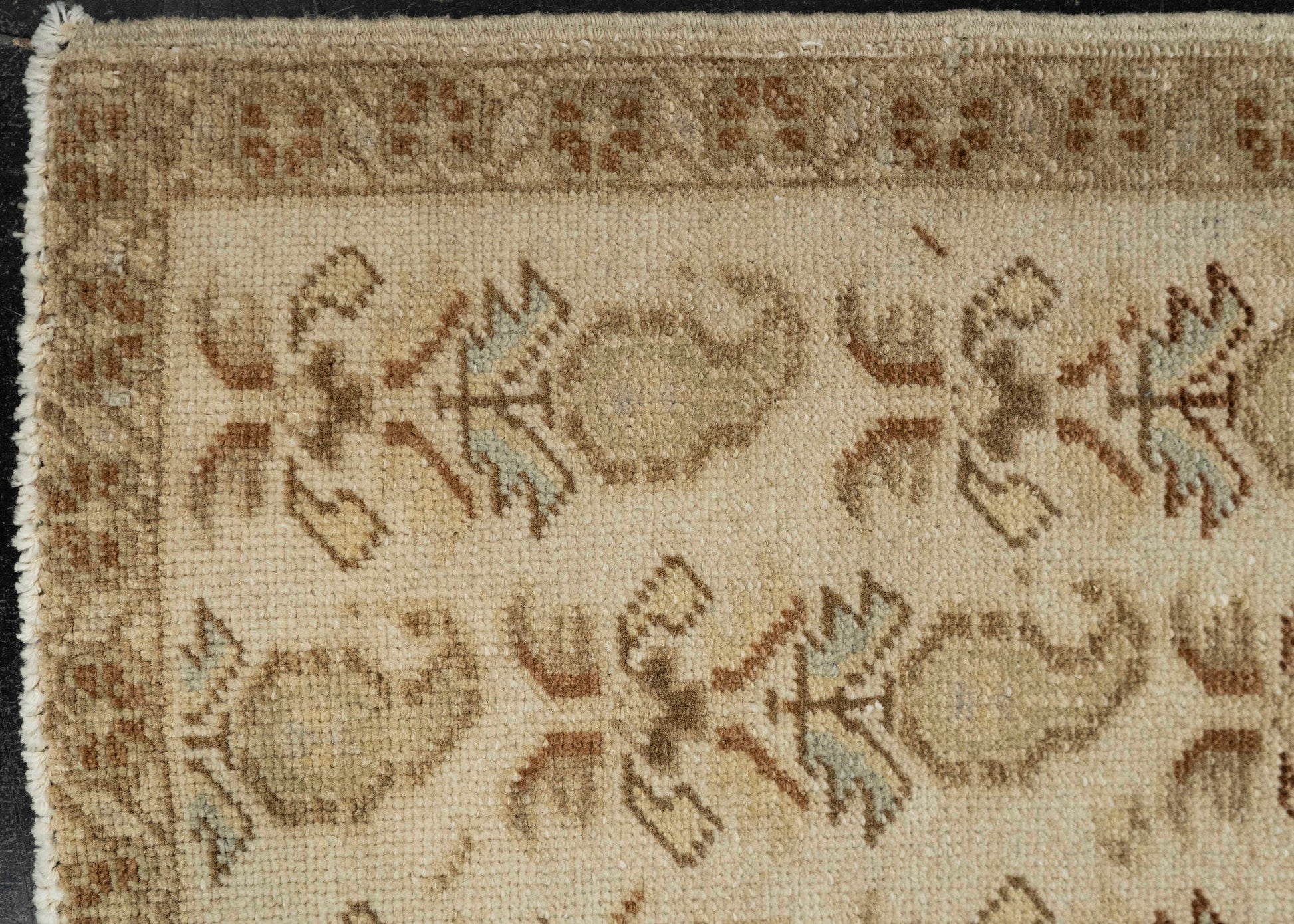 Turkish Mini Rug Oriental Hand Knotted Vintage Rug 1'8" x 3'1" #21024