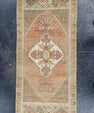 Turkish Mini Rug Oriental Hand Knotted Vintage Rug 1'8" x 3'6" #16751