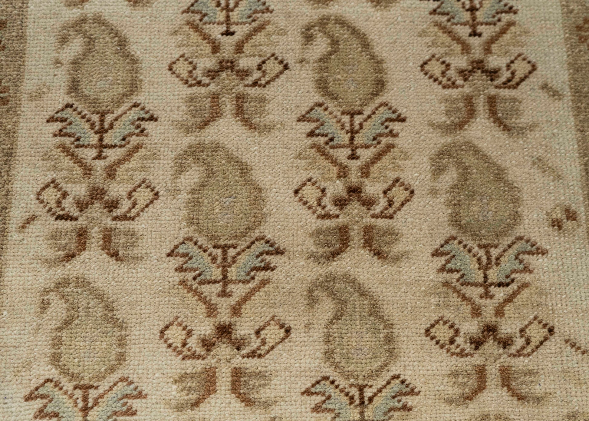Turkish Mini Rug Oriental Hand Knotted Vintage Rug 1'8" x 3'1" #21024