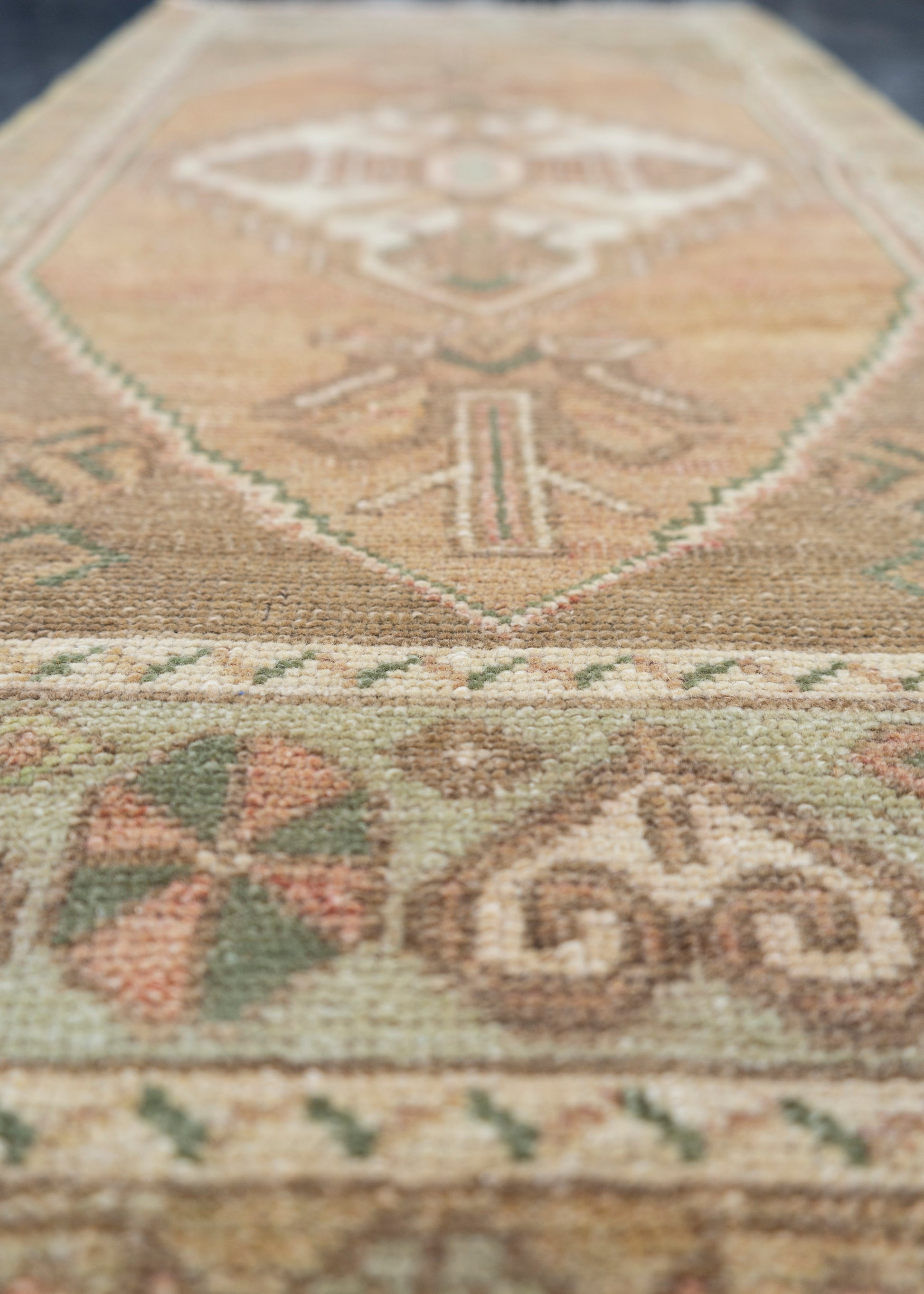Turkish Mini Rug Oriental Hand Knotted Vintage Rug 1'8" x 3'6" #16751