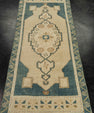 Turkish Mini Rug Oriental Hand Knotted Vintage Rug 1'8" x 4' #21148