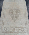 Turkish Mini Rug Oriental Hand Knotted Vintage Rug 1'10" x 3' #16751