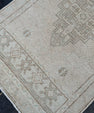 Turkish Mini Rug Oriental Hand Knotted Vintage Rug 1'10" x 3' #16751