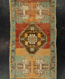 Turkish Mini Rug Oriental Hand Knotted Vintage Rug 1'7" x 2'11" #21181