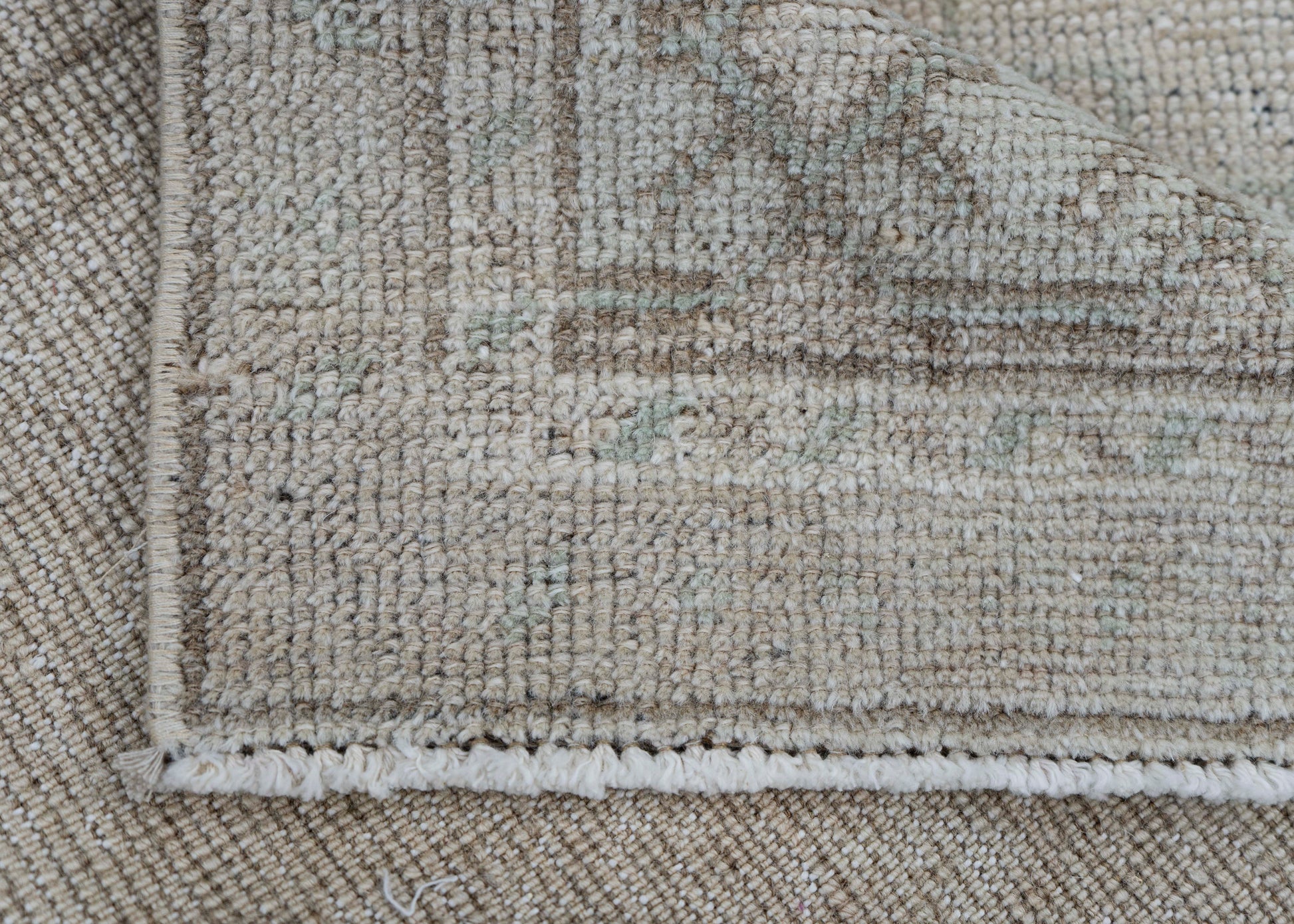 Turkish Mini Rug Oriental Hand Knotted Vintage Rug 1'10" x 3' #16751