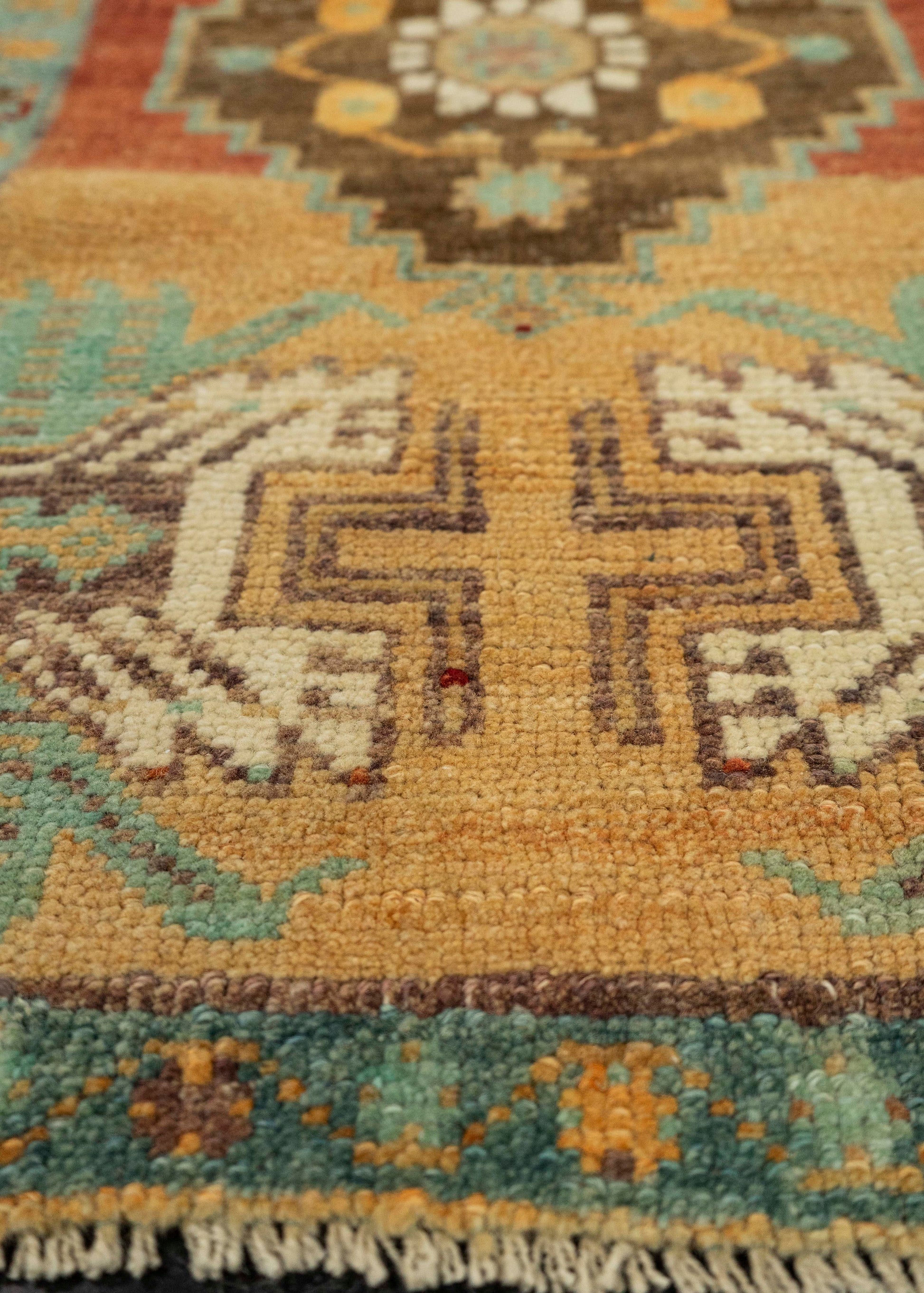 Turkish Mini Rug Oriental Hand Knotted Vintage Rug 1'7" x 2'11" #21181